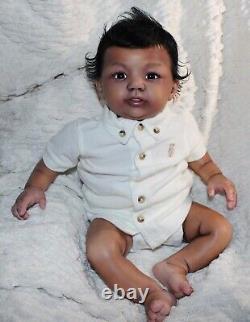 Randee's Reborn Newborn Baby Boy Abigail Ross Aa Ethnic Biracial Doll Art Sole