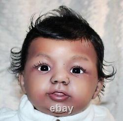Randee's Reborn Newborn Baby Boy Abigail Ross Aa Ethnic Biracial Doll Art Sole
