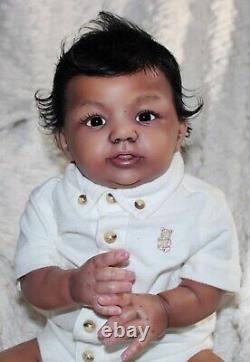 Randee's Reborn Newborn Baby Boy Abigail Ross Aa Ethnic Biracial Doll Art Sole