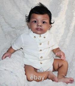 Randee's Reborn Newborn Baby Boy Abigail Ross Aa Ethnic Biracial Doll Art Sole