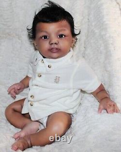 Randee's Reborn Newborn Baby Boy Abigail Ross Aa Ethnic Biracial Doll Art Sole