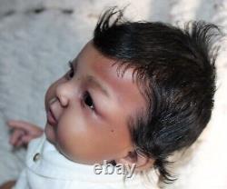 Randee's Reborn Newborn Baby Boy Abigail Ross Aa Ethnic Biracial Doll Art Sole