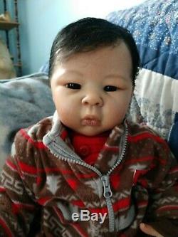 Rare Liu-San by Adrie StoeteOOAK Reborn Baby by Carmen Klatt from Germany