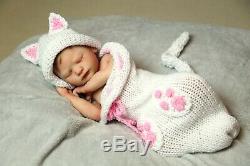 Ready To Ship Full Body Silicone Baby Girl Doll Cirrus COA artist Proof