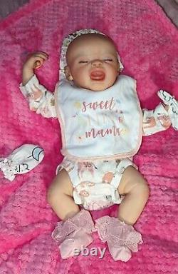 Ready To Ship Reborn Baby Girl Doll 19 vinyl Reborn Doll life like Doll