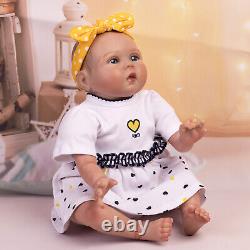 Real Alive Lifelike Reborn Baby Dolls Vinyl Silicone Girl Doll Realistic Newborn