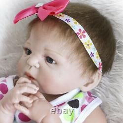 Real Realistic Handmade Reborn Baby Dolls Full Body Vinyl Silicone Girl 22 Doll