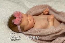 Realborn Felicity asleep by Bountiful Baby, OOAK, Lifelike, Realistic Baby Doll