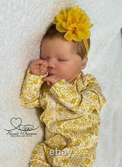 Realborn Felicity asleep by Bountiful Baby, OOAK, Lifelike, Realistic Baby Doll