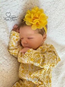 Realborn Felicity asleep by Bountiful Baby, OOAK, Lifelike, Realistic Baby Doll