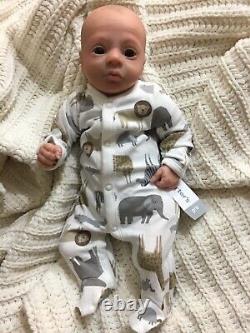 Realborn Reborn Baby Thomas Awake Bountiful Baby SOLE COA Realistic Baby Doll