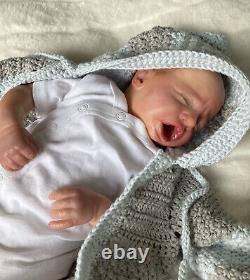 Realborn Reborn Doll Blake Asleep By Bountiful Baby 18 With COA 4lbs 15oz