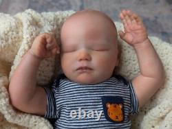 Realborn Reborn Doll Landon Sleeping by Bountiful Baby with COA