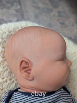 Realborn Reborn Doll Landon Sleeping by Bountiful Baby with COA