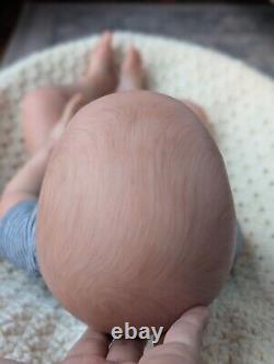 Realborn Reborn Doll Landon Sleeping by Bountiful Baby with COA