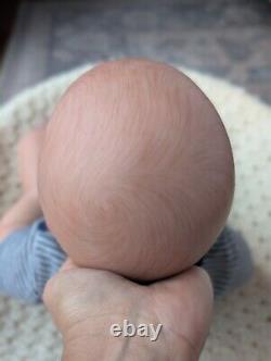 Realborn Reborn Doll Landon Sleeping by Bountiful Baby with COA