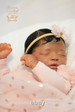 Realborn Skya Reborn Doll Biracial Newborn Rooted Hair Full Vinyl Limbs
