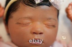 Realborn Skya Reborn Doll Biracial Newborn Rooted Hair Full Vinyl Limbs