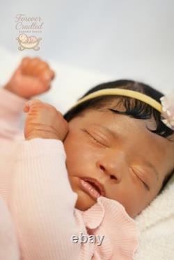 Realborn Skya Reborn Doll Biracial Newborn Rooted Hair Full Vinyl Limbs