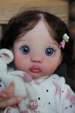 Realistic 16 Artist Painted Girl Peeka Reborn Baby Doll Rooted Hair Vinyl Gifts