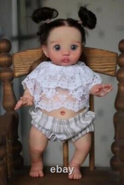 Realistic 16 Artist Painted Girl Peeka Reborn Baby Doll Rooted Hair Vinyl Gifts