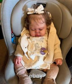 Realistic 24 Weighted Reborn Baby Dolls Toddler Hand-Rooted Hair Boy Girl Gift
