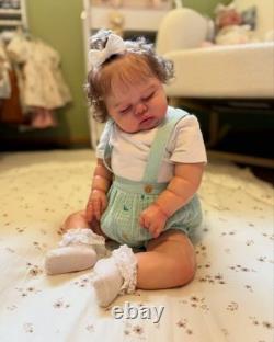 Realistic 24 Weighted Reborn Baby Dolls Toddler Hand-Rooted Hair Boy Girl Gift