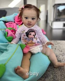 Realistic 26in Assembled Toddler Girl Reborn Baby Doll Hand-Rooted Hair Toy Gift