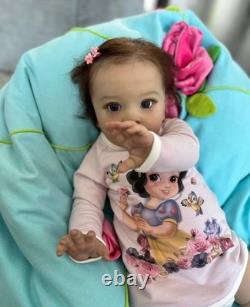 Realistic 26in Assembled Toddler Girl Reborn Baby Doll Hand-Rooted Hair Toy Gift