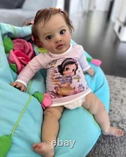 Realistic 26in Assembled Toddler Girl Reborn Baby Doll Hand-Rooted Hair Toy Gift