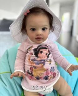 Realistic 26in Assembled Toddler Girl Reborn Baby Doll Hand-Rooted Hair Toy Gift
