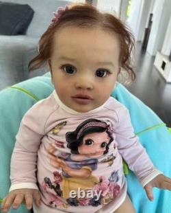 Realistic 26in Assembled Toddler Girl Reborn Baby Doll Hand-Rooted Hair Toy Gift
