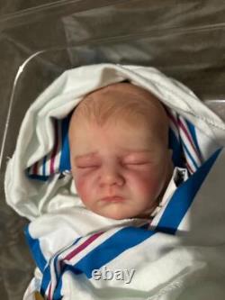 Realistic Baby Reborn Doll Handmade Sleep Newborn Boy Girl Lifelike Painted Hair