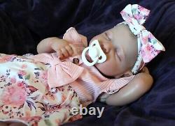 Realistic Lifelike 6 Pound 20 inch Baby Dolls Painted Newborn Reborn Sleeping