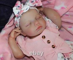 Realistic Lifelike 6 Pound 20 inch Baby Dolls Painted Newborn Reborn Sleeping