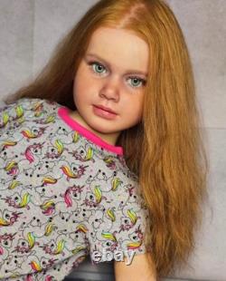 Realistic Reborn Baby 40in Doll Toddler Girl Unfinished Painted Kits Collect Toy