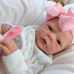 Realistic Reborn Baby Dolls, 18 Inch Lifelike Soft Vinyl Baby Dolls, Sweet Girl