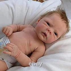 Realistic Reborn Baby Dolls, 18 Inch Lifelike Soft Vinyl Baby Dolls, Sweet Girl