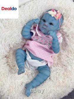 Realistic Reborn Baby Dolls Silicone Full Body Girls 18 Inch Real Life Avatar Ba