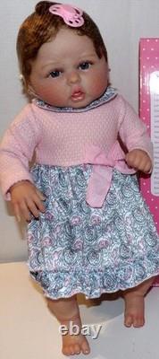 Realistic Reborn Baby Girl SOFT VINYL DOLL 20 #41