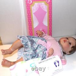 Realistic Reborn Baby Girl SOFT VINYL DOLL 20 #41