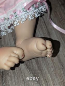 Realistic Reborn Doll 20 Baby Doll in Pink Dress Signed Artist Andrea Arcello