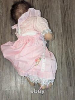 Realistic Reborn Doll 20 Baby Doll in Pink Dress Signed Artist Andrea Arcello