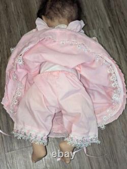 Realistic Reborn Doll 20 Baby Doll in Pink Dress Signed Artist Andrea Arcello