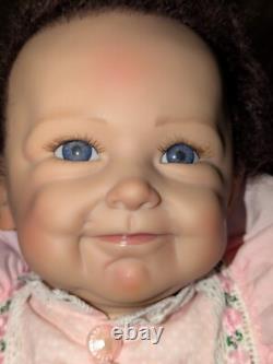 Realistic Reborn Doll 20 Baby Doll in Pink Dress Signed Artist Andrea Arcello