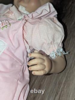 Realistic Reborn Doll 20 Baby Doll in Pink Dress Signed Artist Andrea Arcello