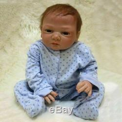 Realistic Reborn Newborn Boy Doll 22 Handmade Vinyl Silicone Baby Dolls Xmas