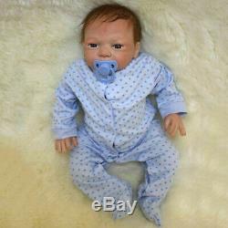 Realistic Reborn Newborn Boy Doll 22 Handmade Vinyl Silicone Baby Dolls Xmas