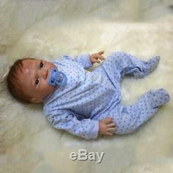 Realistic Reborn Newborn Boy Doll 22 Handmade Vinyl Silicone Baby Dolls Xmas