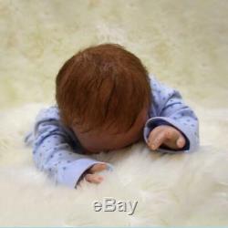 Realistic Reborn Newborn Boy Doll 22 Handmade Vinyl Silicone Baby Dolls Xmas